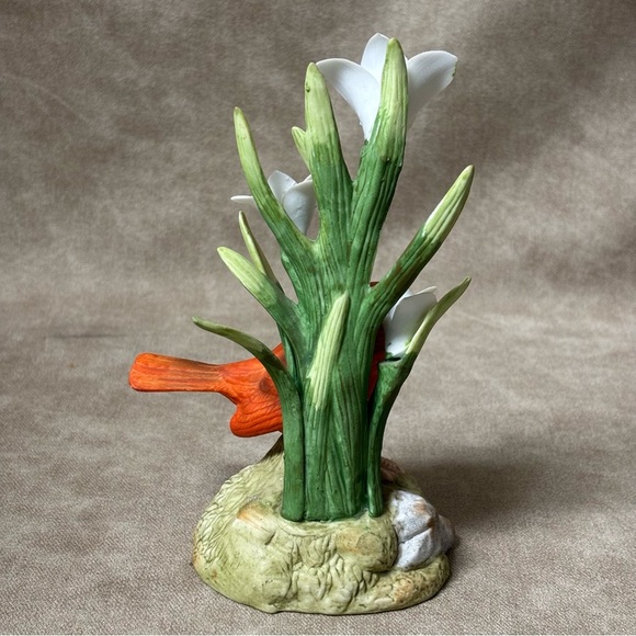 Cardinal & Flowers Figurine by Aldon - Picture 6 of 8